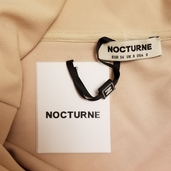 Elegant Cream Off-Shoulder Dress - Picture 9 of 12